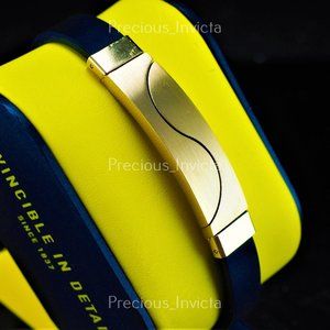 NEW Invicta Jewelry Men's ELMNTS GOLD/BLK Bracelet